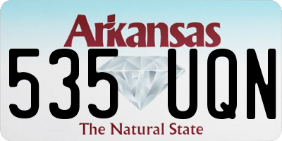 AR license plate 535UQN