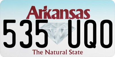 AR license plate 535UQO