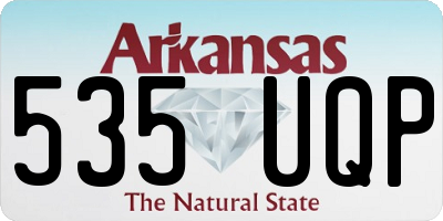 AR license plate 535UQP