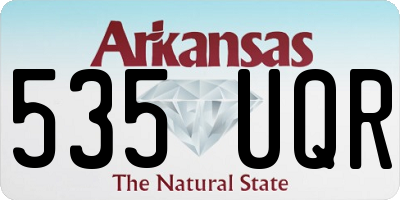 AR license plate 535UQR