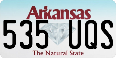AR license plate 535UQS