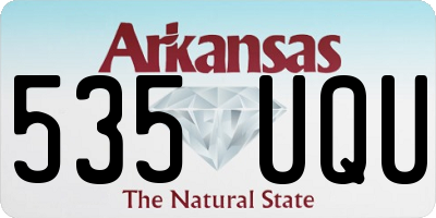 AR license plate 535UQU