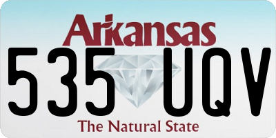 AR license plate 535UQV