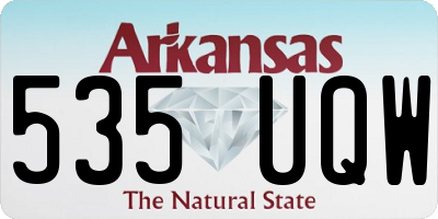 AR license plate 535UQW