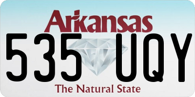 AR license plate 535UQY