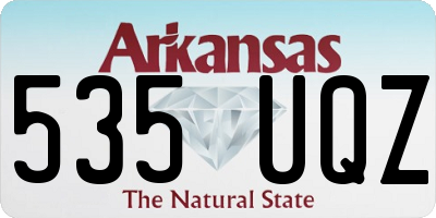 AR license plate 535UQZ