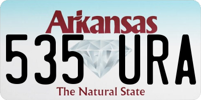 AR license plate 535URA