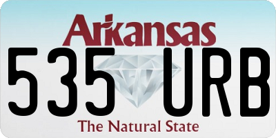 AR license plate 535URB