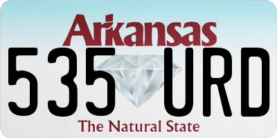 AR license plate 535URD
