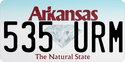 AR license plate 535URM