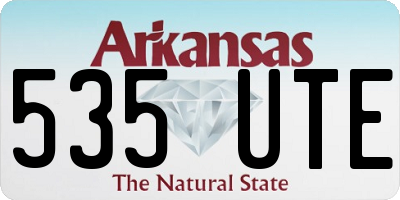 AR license plate 535UTE