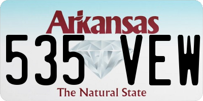 AR license plate 535VEW