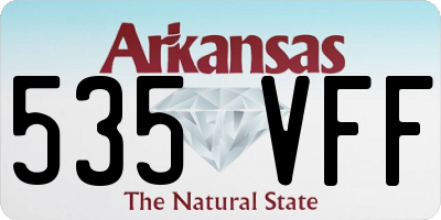 AR license plate 535VFF
