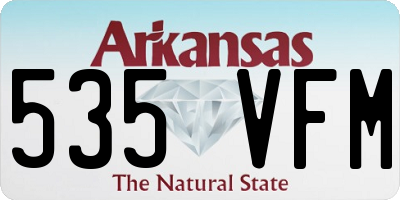AR license plate 535VFM