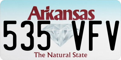 AR license plate 535VFV