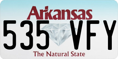 AR license plate 535VFY