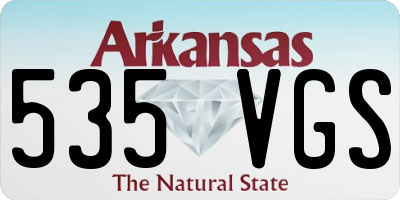 AR license plate 535VGS