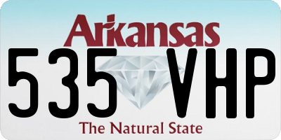 AR license plate 535VHP