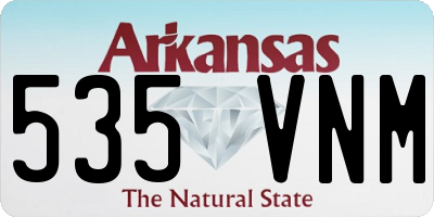 AR license plate 535VNM