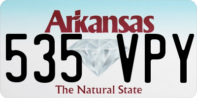 AR license plate 535VPY
