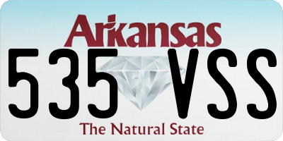 AR license plate 535VSS