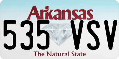 AR license plate 535VSV