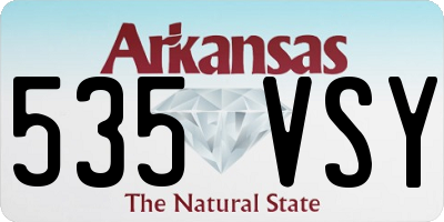 AR license plate 535VSY