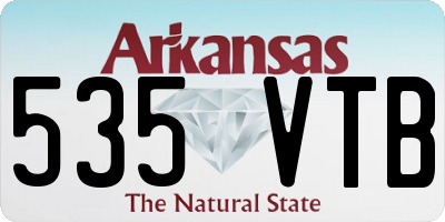AR license plate 535VTB