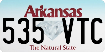 AR license plate 535VTC