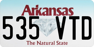 AR license plate 535VTD