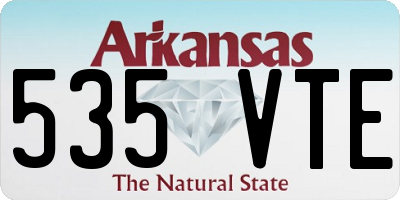 AR license plate 535VTE