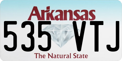 AR license plate 535VTJ