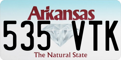 AR license plate 535VTK