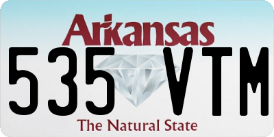 AR license plate 535VTM