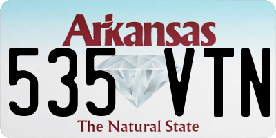 AR license plate 535VTN