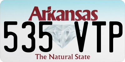 AR license plate 535VTP