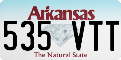 AR license plate 535VTT