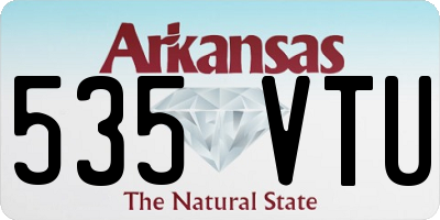 AR license plate 535VTU