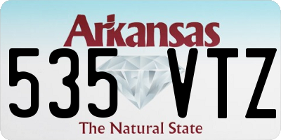 AR license plate 535VTZ