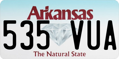 AR license plate 535VUA