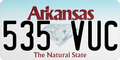 AR license plate 535VUC
