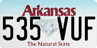 AR license plate 535VUF