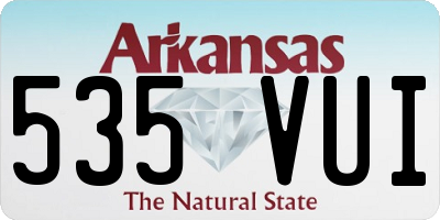 AR license plate 535VUI