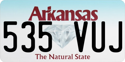 AR license plate 535VUJ
