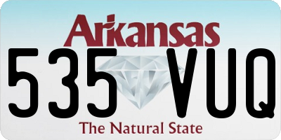 AR license plate 535VUQ