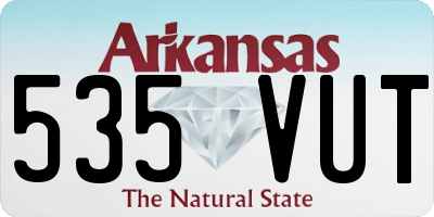 AR license plate 535VUT