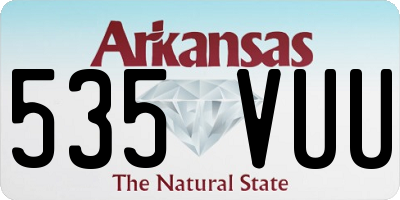 AR license plate 535VUU