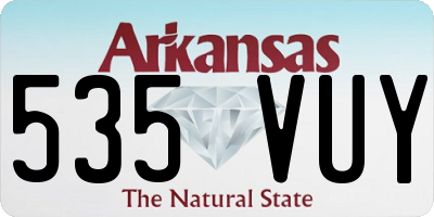 AR license plate 535VUY