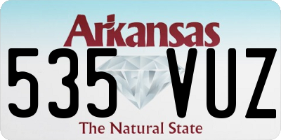 AR license plate 535VUZ