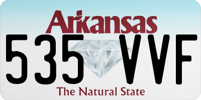 AR license plate 535VVF